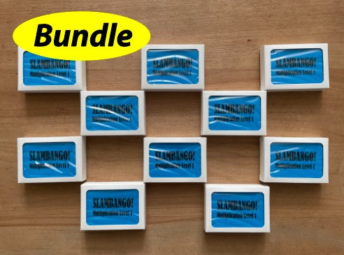 SLAMBANGO! Multiplication Level 1 Classroom 10 Game Bundle