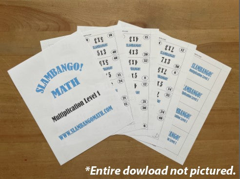 SLAMBANGO! Multiplication Level 1 Digital Download