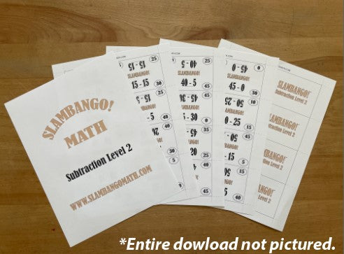 SLAMBANGO! Subtraction Level 2 Digital Download