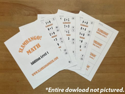 SLAMBANGO! Addition Level 1 Digital Download