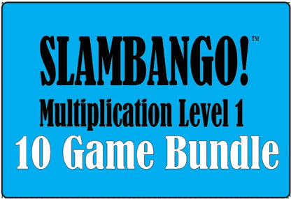 SLAMBANGO! Multiplication Level 1 Classroom 10 Game Bundle