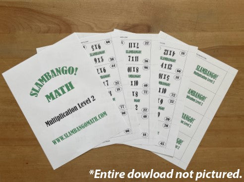 SLAMBANGO! Multiplication Level 2 Digital Download